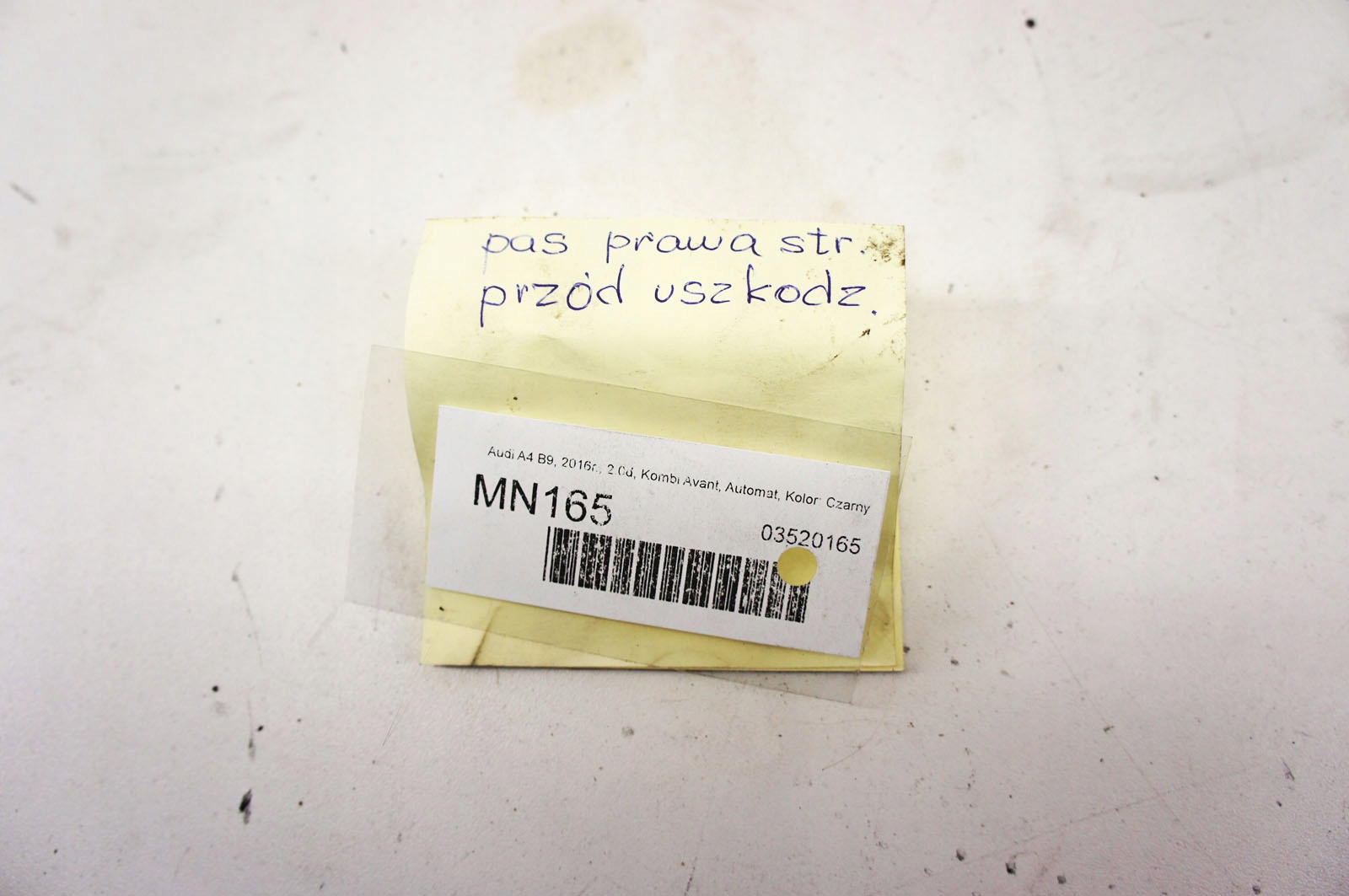 MN165 Audi A4 B9 ^ ремень натяжитель правый передний