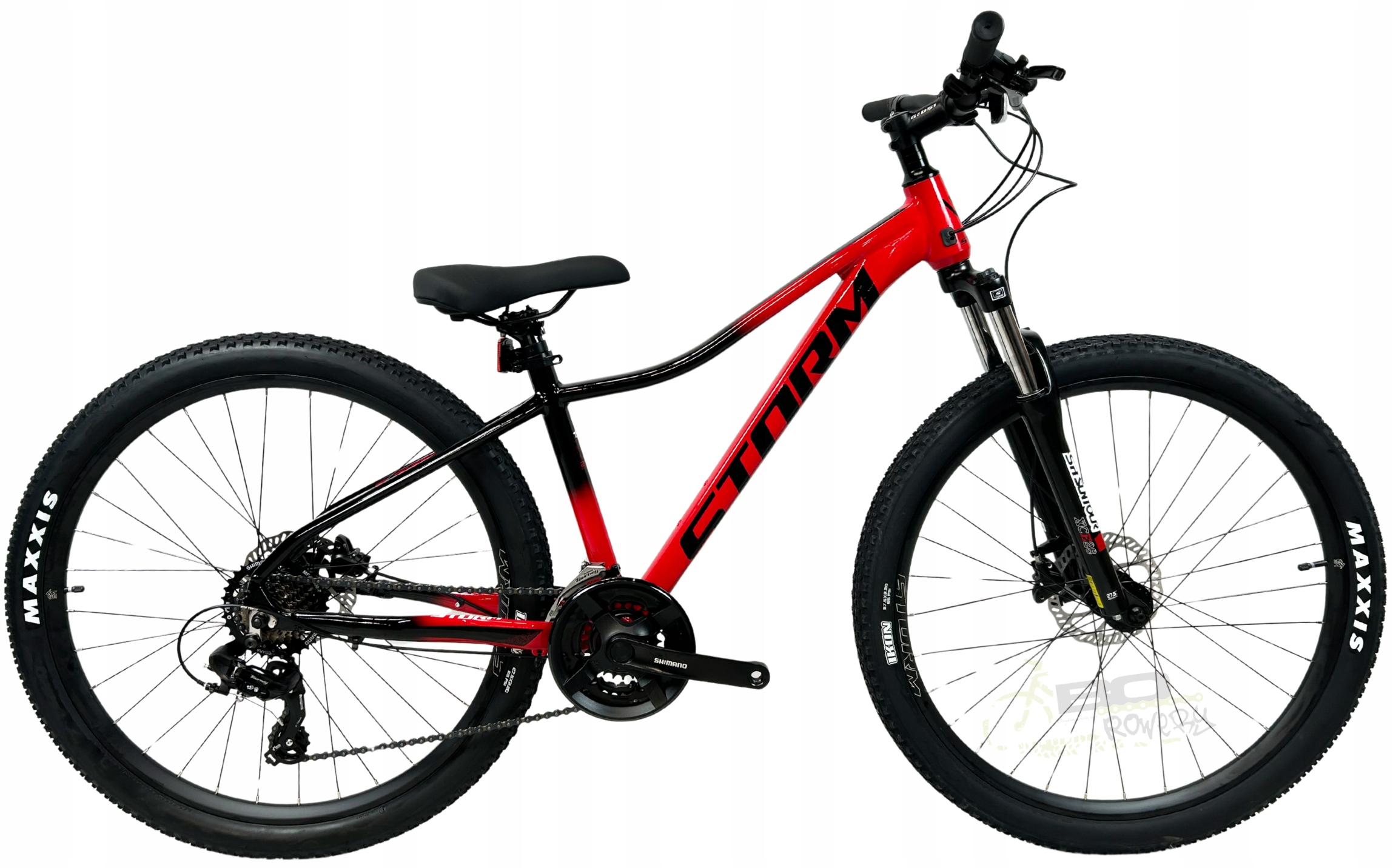 Rower Górski Mtb Storm Shark 2.0 Rama 15 27,5 czerwony czarny 2026