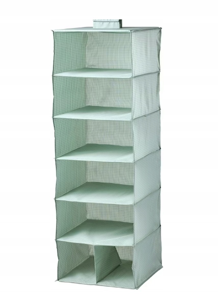 

Ikea Stuk Organizator na ubrania 7 półek, zielony,