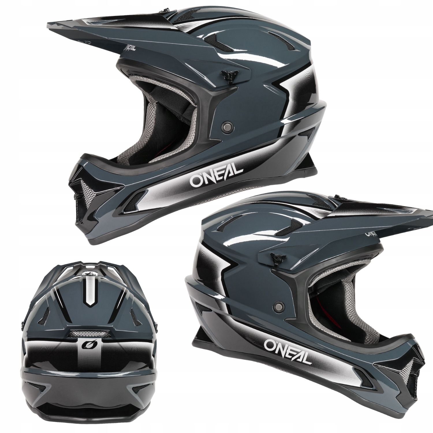 Pohodlná čelisťová přilba na Mtb kolo Dh O'Neal Sonus Slick šedá M 57-58 cm