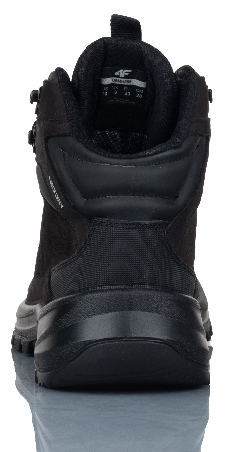 BUTY MĘSKIE 4F TREKKINGOWE W GÓRY OBMH268 210 R-41 Kolor czarny