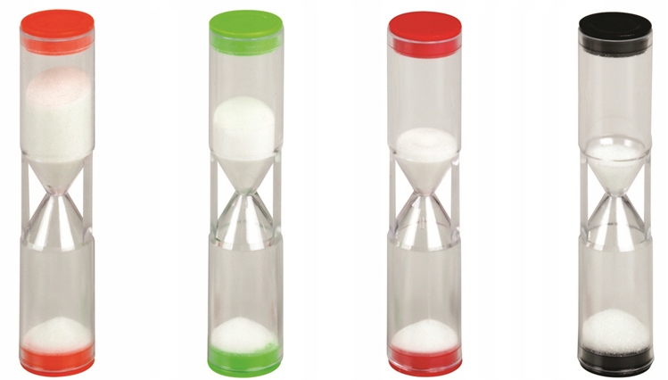 

Klepsydry Zestaw 4 sztuki 30 sek 1 min 2 min 3 min