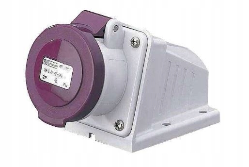 Pevná jednofázová izolační zásuvka 16A 24V~ 2p IP-44 Tarel 2322-126