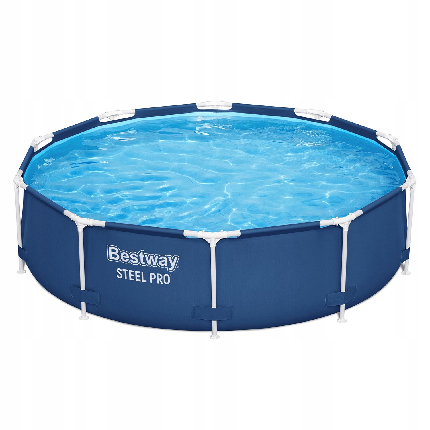 Basen Ogrodowy Stelażowy Okrągły 305X76CM Stalowy Stelaż bestway