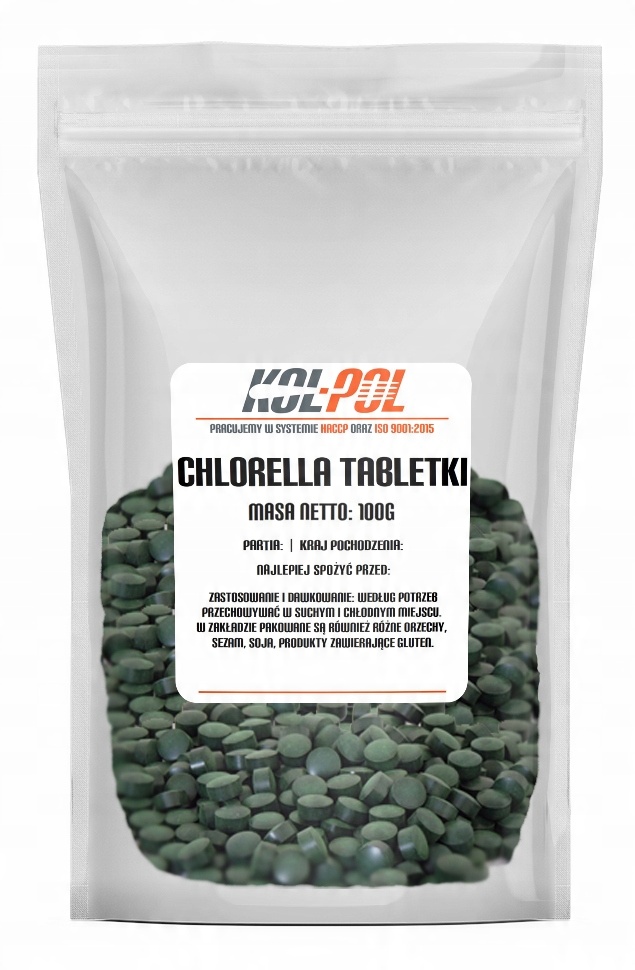 

Chlorella Tabletki 100g 400 tabletek algi detox