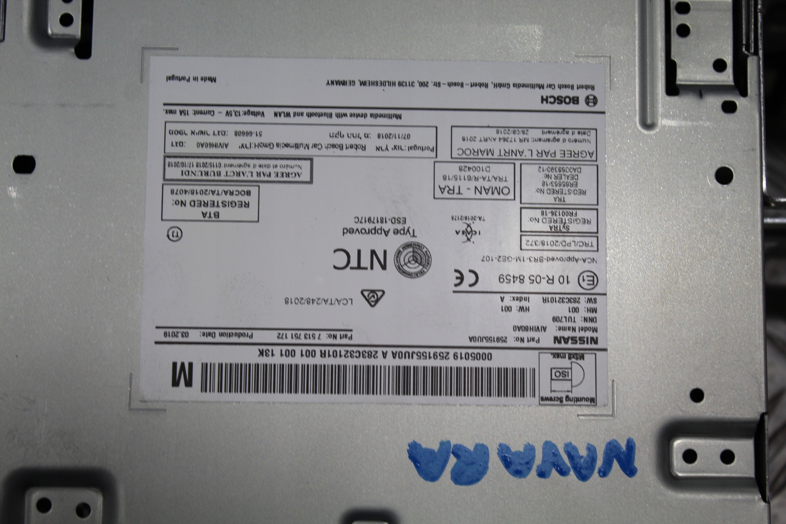 RADIO NAVI NAVIGATION NAVARA IV 4 D23 NP300