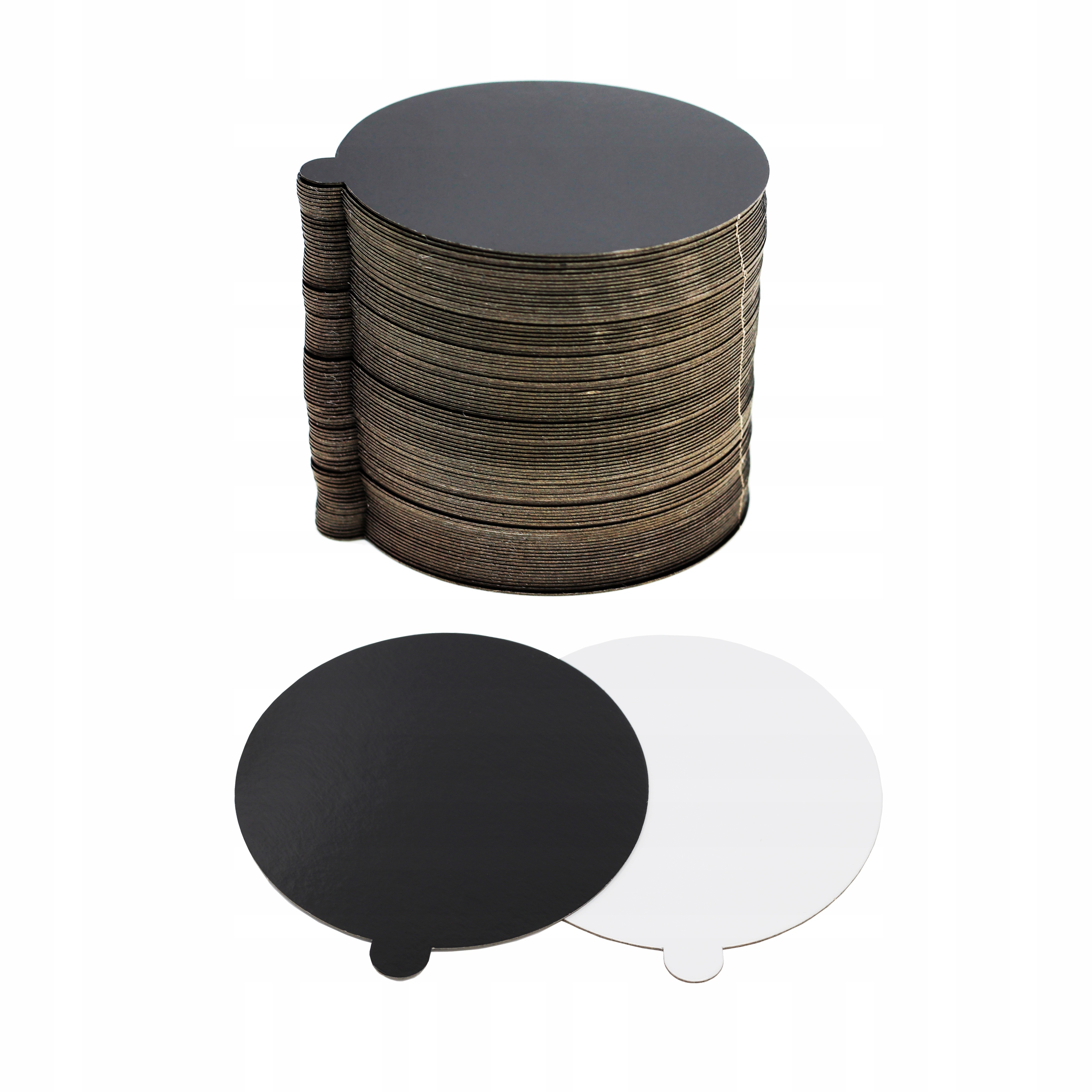 Levně Podložky pod monoporce 10 cm bílo-černé x200kusů