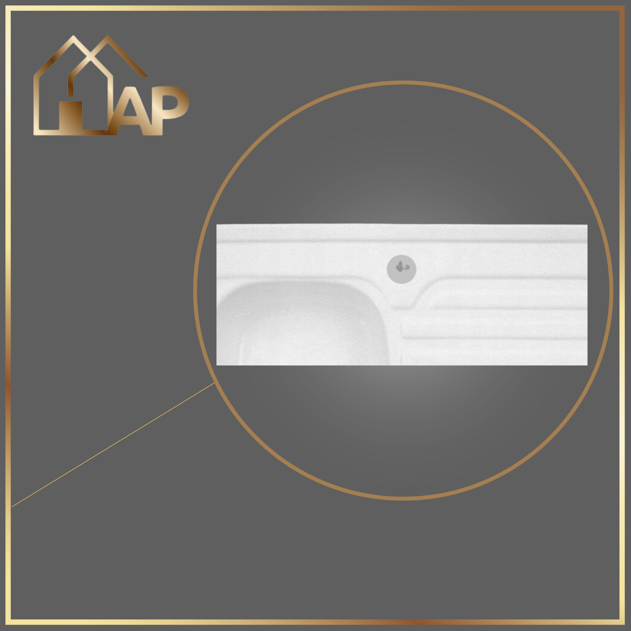 Zlewozmywak 80x60 Biały Jednokomorowy Z Otworem Nakładany Na Szafkę Syfon EAN (GTIN) 5907585470097