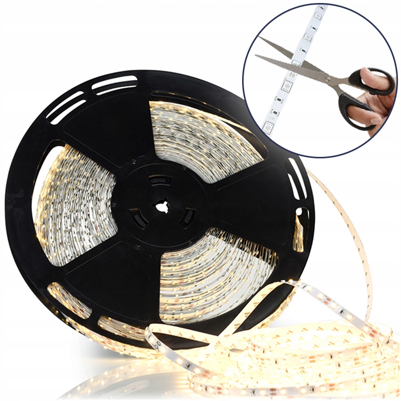 

Taśma Led Diody 3528 IP20 4,8W/m Barwa Ciepła 1m