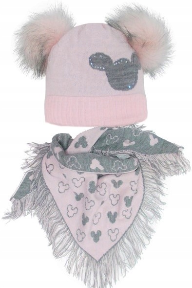 

Czapka i Chusta dla Dziewczynki r.46-50 cm 1-3L