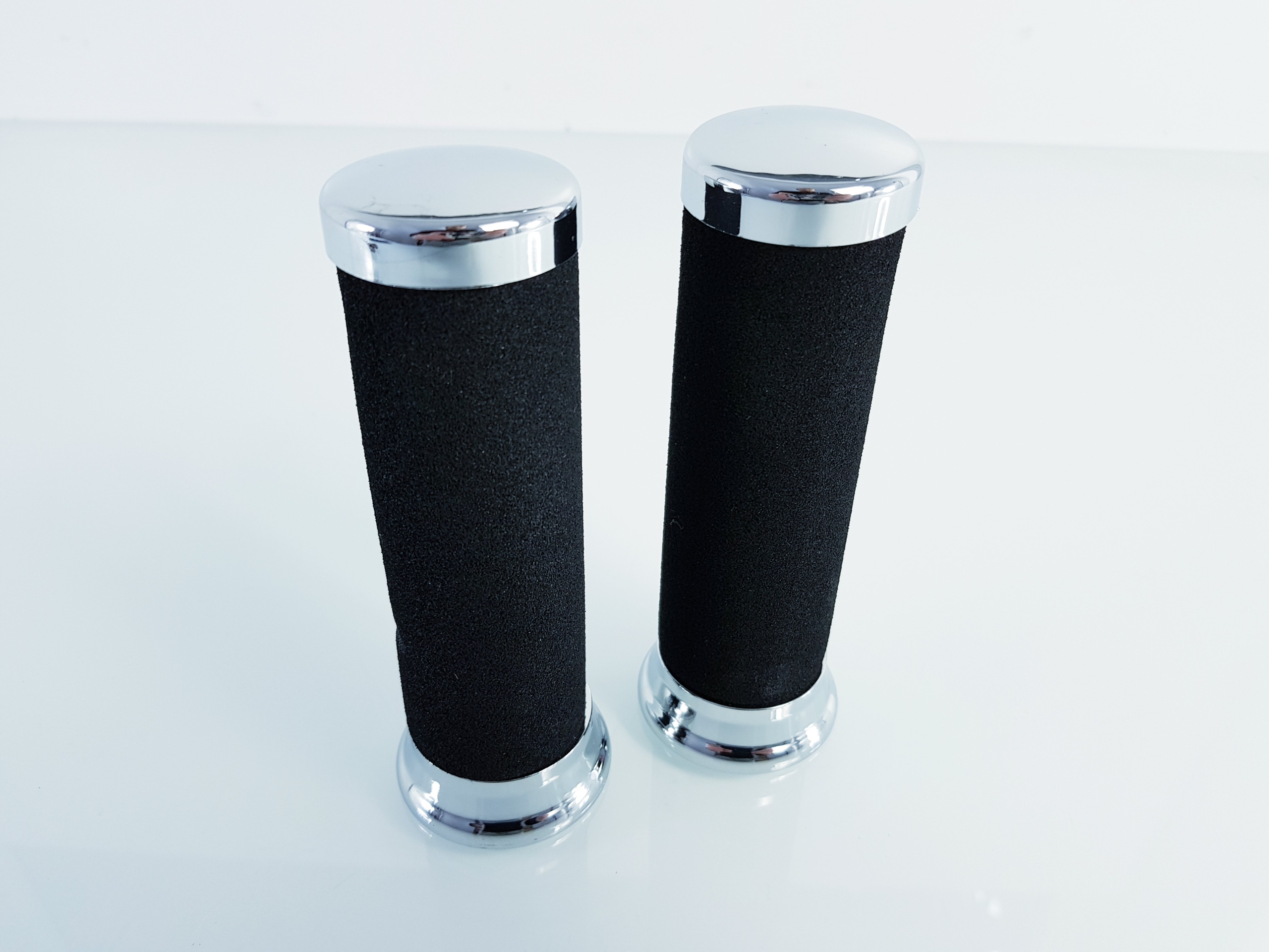 A347 MANETKI MOTOCYKLOWE UNIWERSALNE CHROM KPL