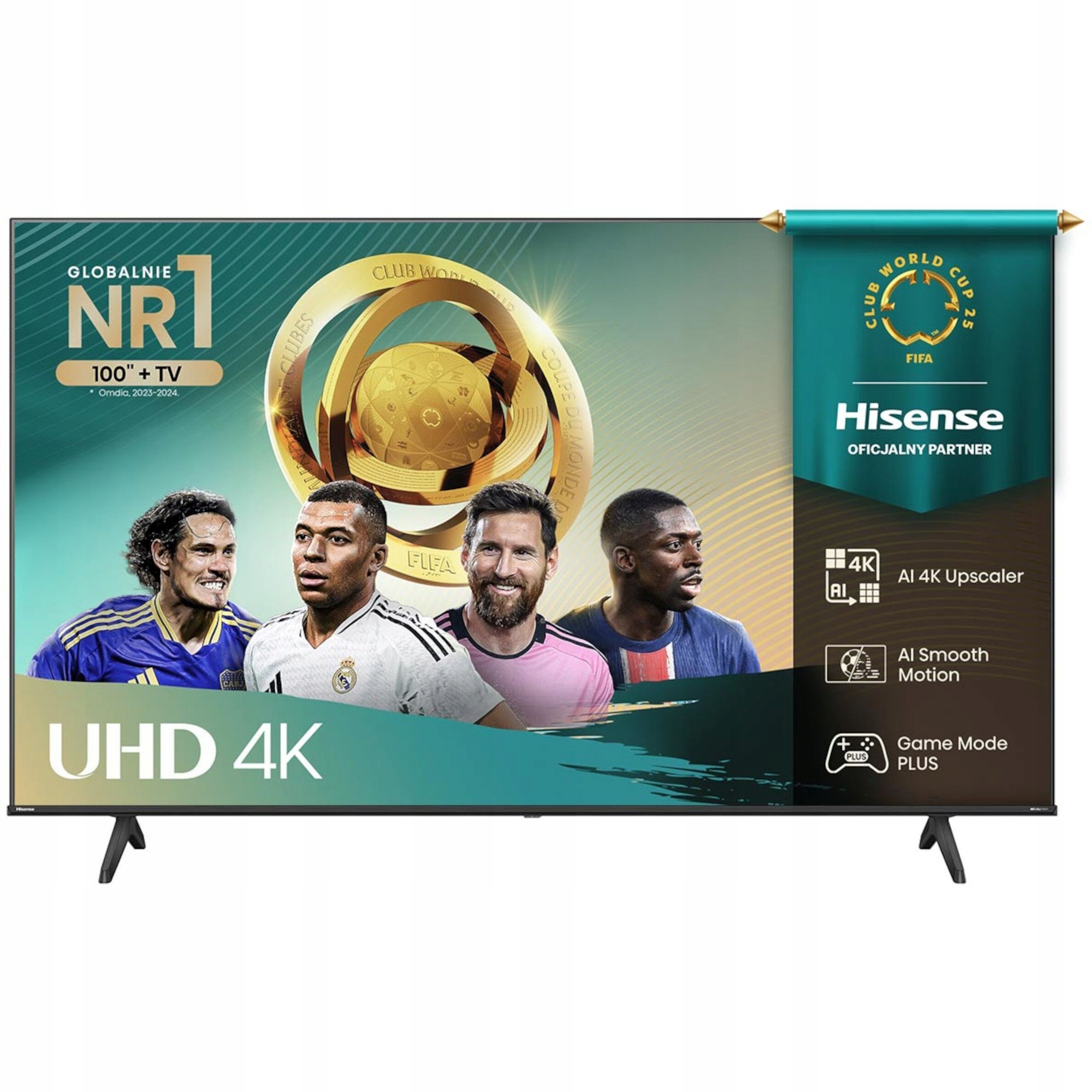 Telewizor Hisense 50A6Q 50” Led 4K Uhd Vidaa 60Hz DVB-T2 WiFi