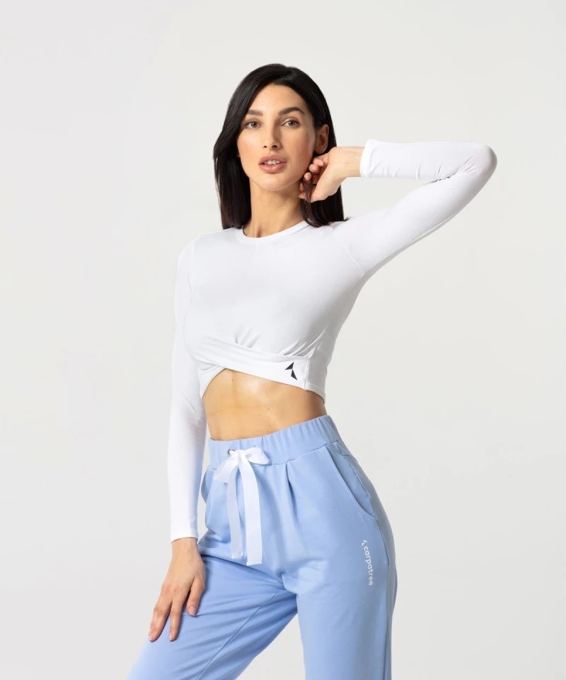 Top Carpatree Gaia z długim rękawem biały W-316