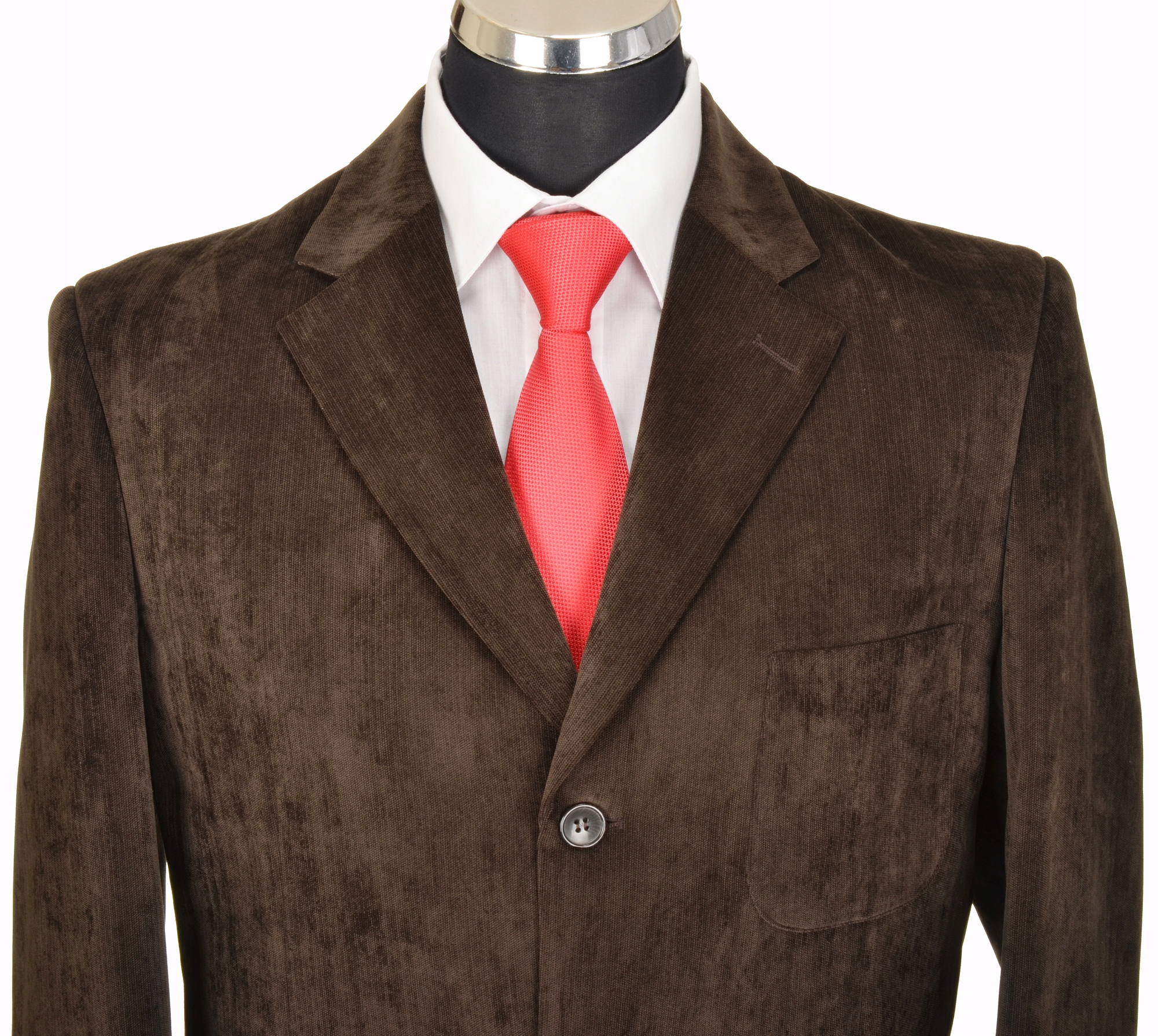 Marynarka brązowa klasyczna Polska 50/182 MWL-110 Rodzaj jednorzędowy