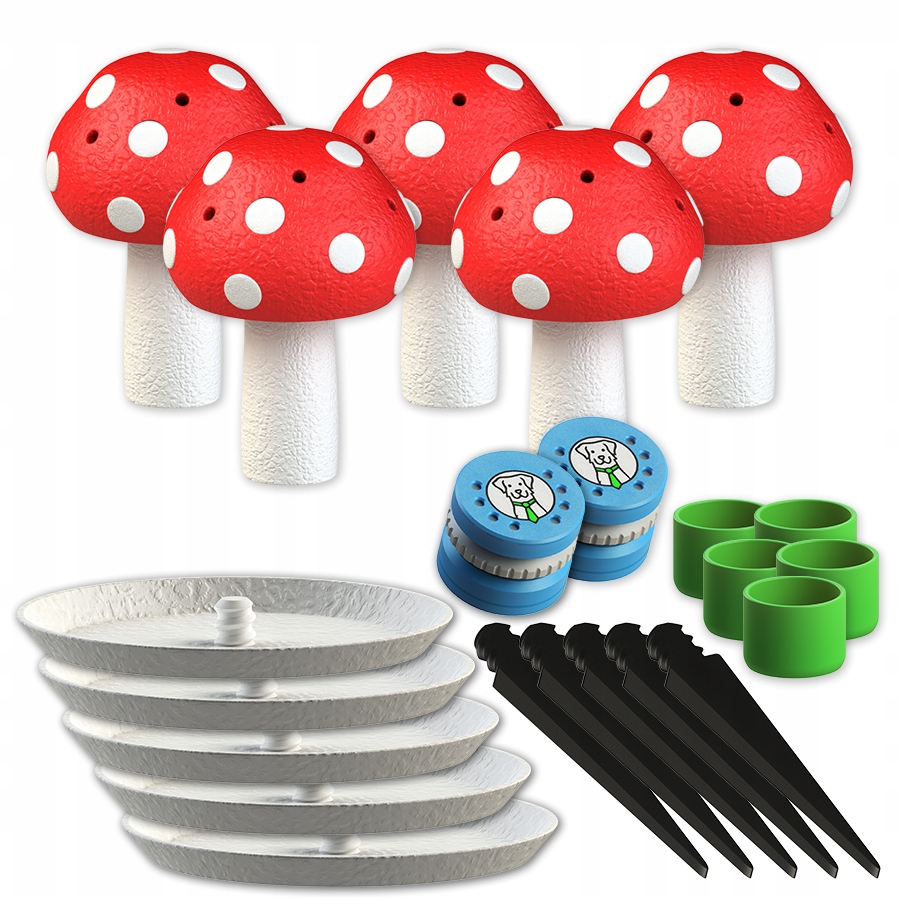 Levně Sada 5 x malý čichový muchomůrka 2 x vonná plechovka pro trénink Nosework