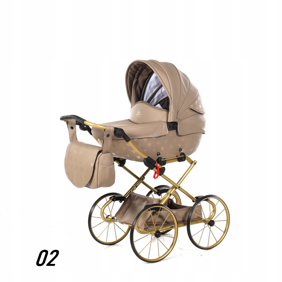 Wózek dla lalek TAKO IMPERIAL Classic 02 (3-8 lat), duże kółka