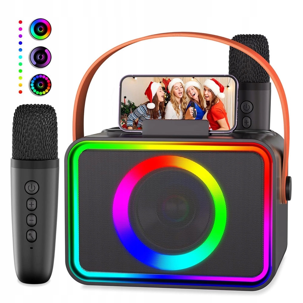 2 Mikrofony Bezdrátový Reproduktor Sada Pro Karaoke Pro Děti Bluetooth