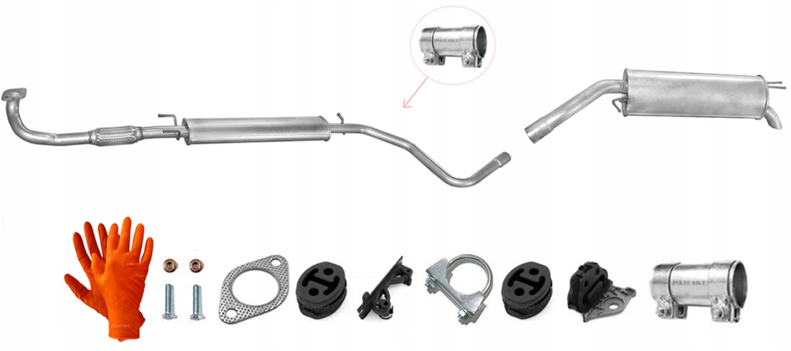 Fiat Stilo 1.6i 16V 76kW (2001-2006) Hatchback Koncový Středový Tlumič