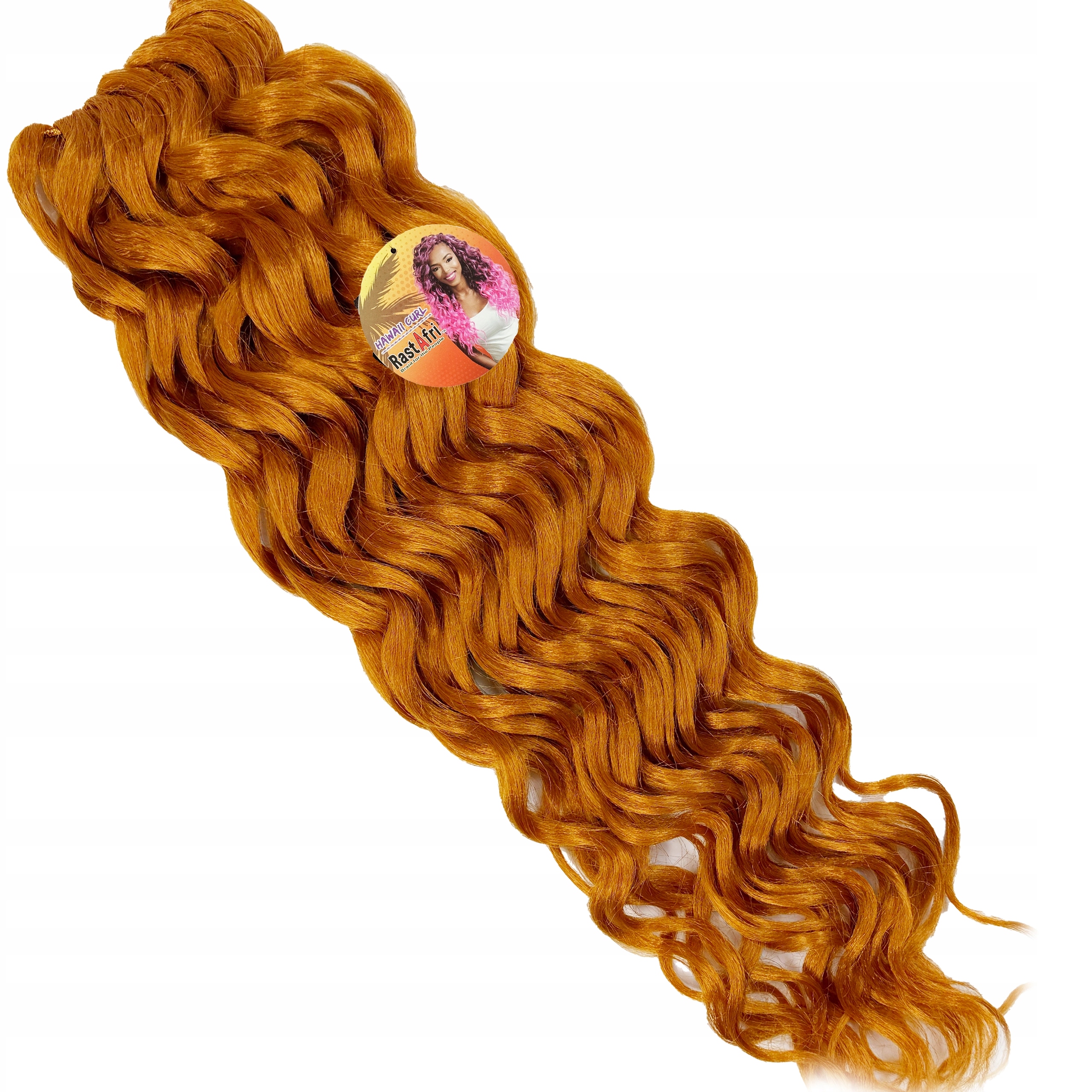 Rastafri Afroloki Syntetyczne Włosy Loki Do Wplotu Hawaii Curl Amber