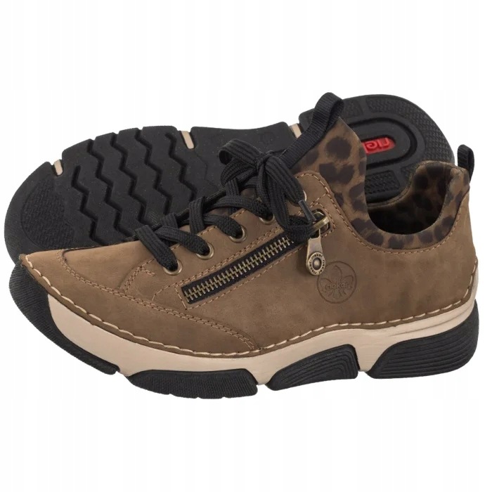 Dámské polobotky Rieker Hnědé 45973-24 Brown