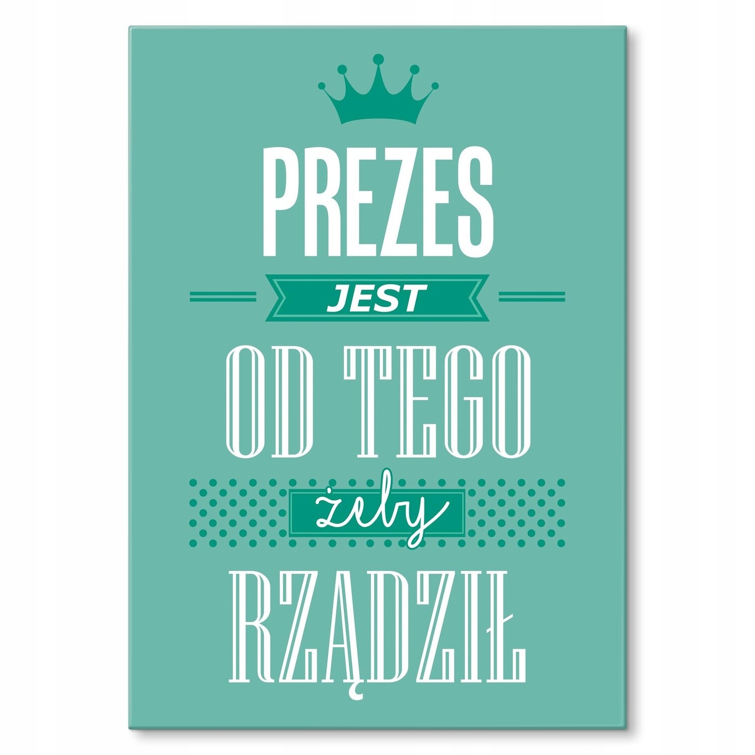 Kovový plakát Prezident Dárek 22 x 31 cm