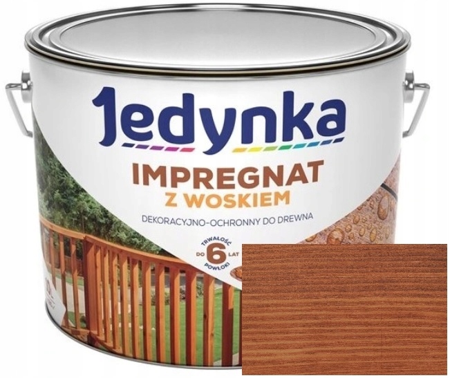 

Jedynka Impregnat Do Drewna Z Woskiem Teak 10L