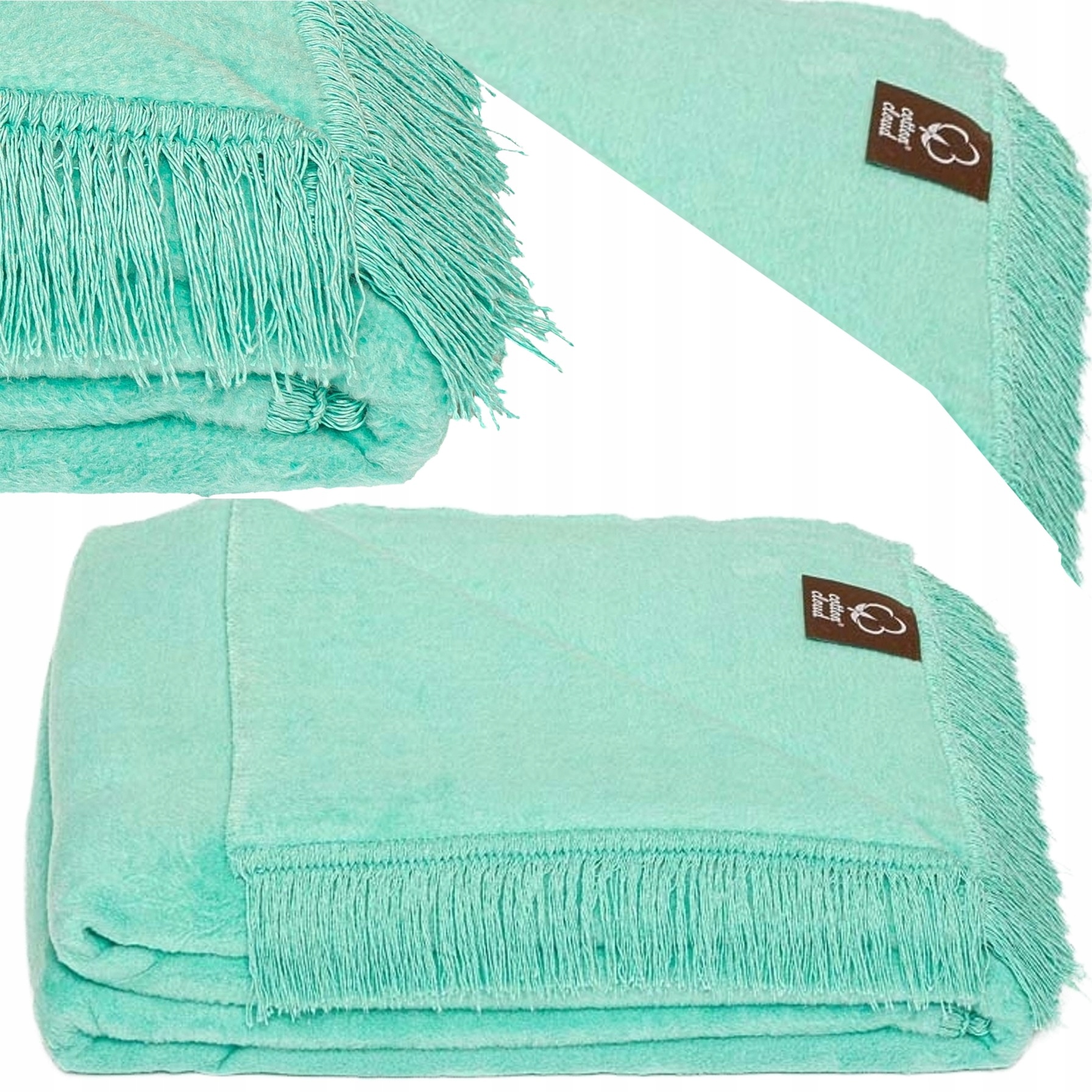 Deka Přehoz Na Postel Pohovka Pled Měkká Teplá Různé Barvy 150X200 Mátová