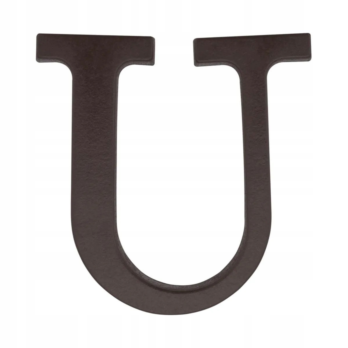 Litera oznaczenie na dom "U" brązowa