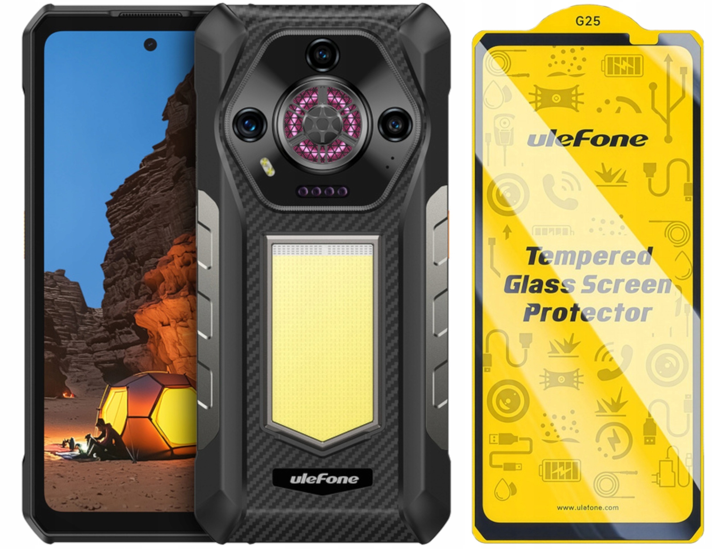 Ulefone Armor 30 Pancerny Smartfon 12/512GB 12800MAH Noktowizja Szkło