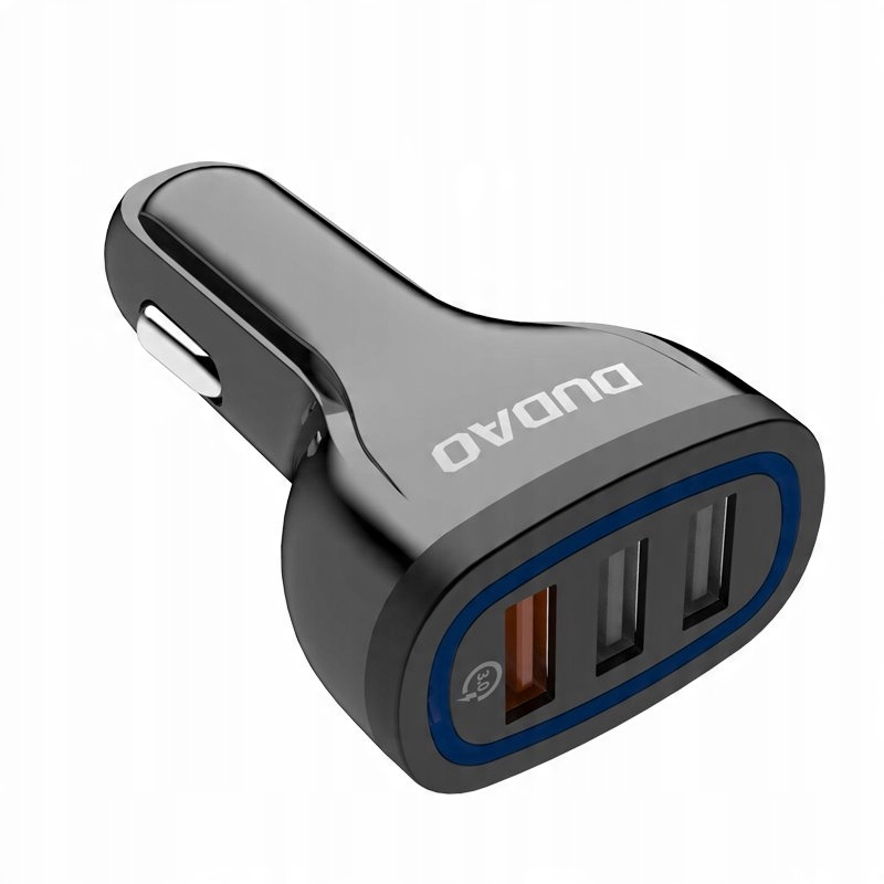 

Ładowarka Samochodowa Dudao R7S 3x Usb Qc Black