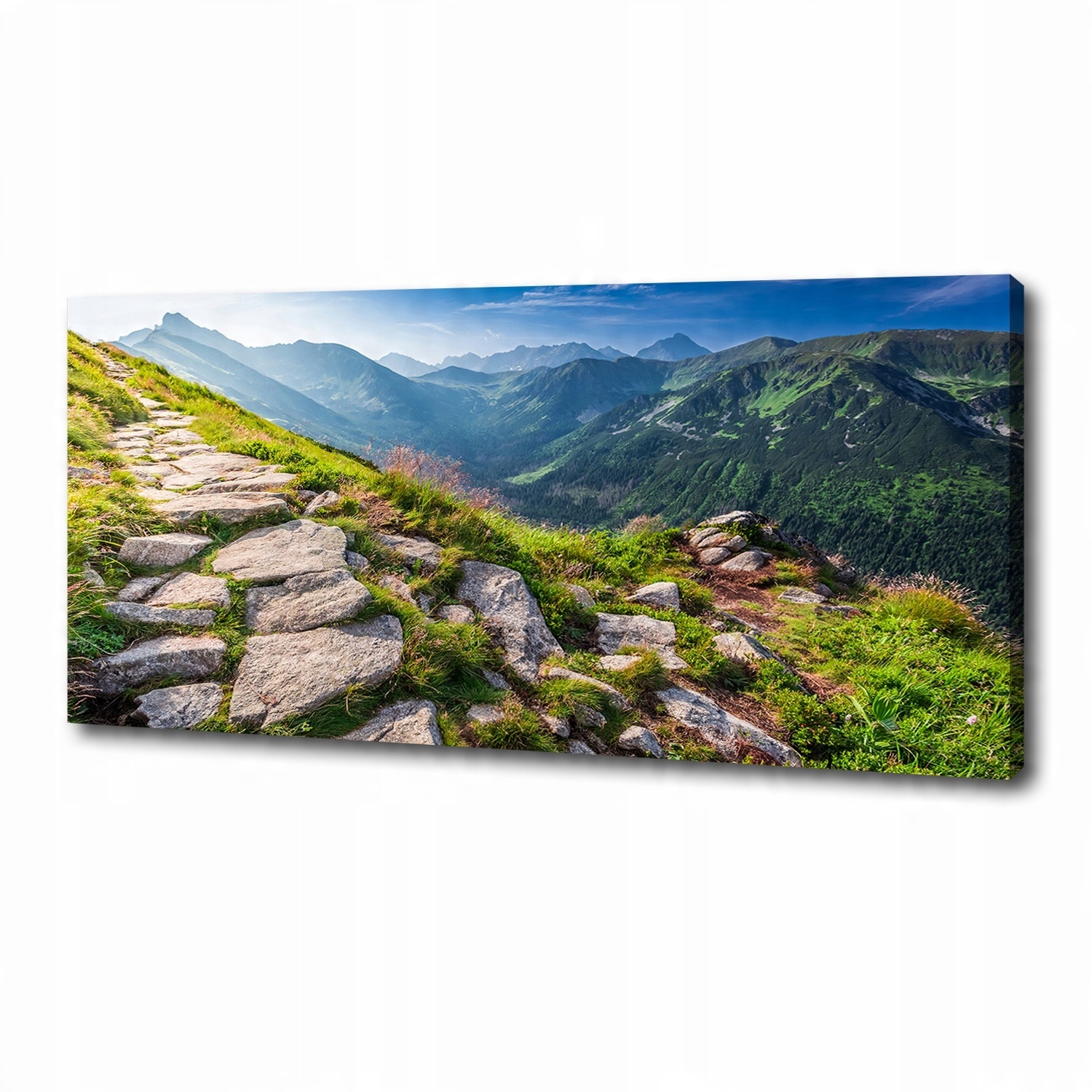 

Foto obraz na płótnie Wschód słońca Tatry 125x50cm