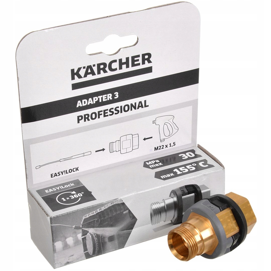 

Adapter 3 Easy Lock lanca Karcher Pistolet M22