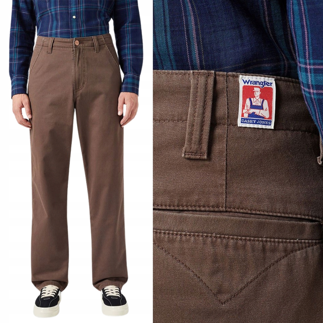 Wrangler Casey Jones Chino volné bavlněné látkové kalhoty W32 L32