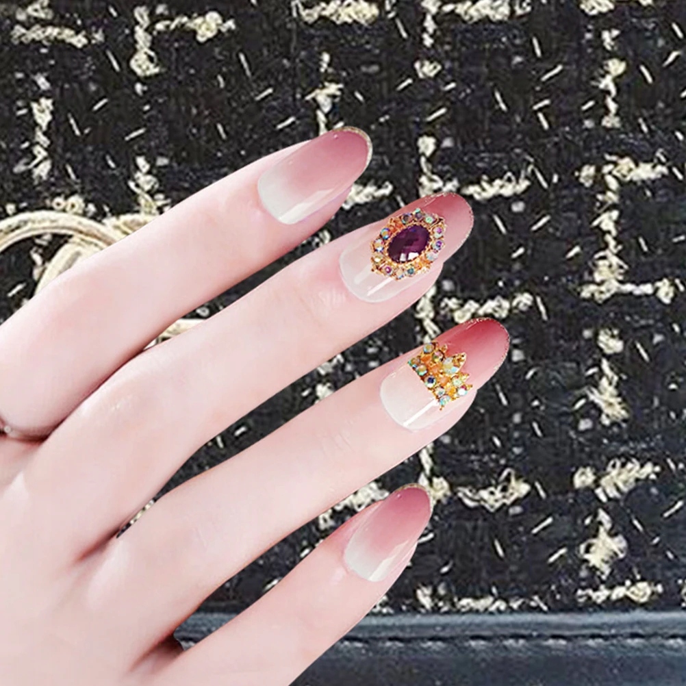 Nail Full Cover Różowe Fałszywe Paznokcie Marka bez marki