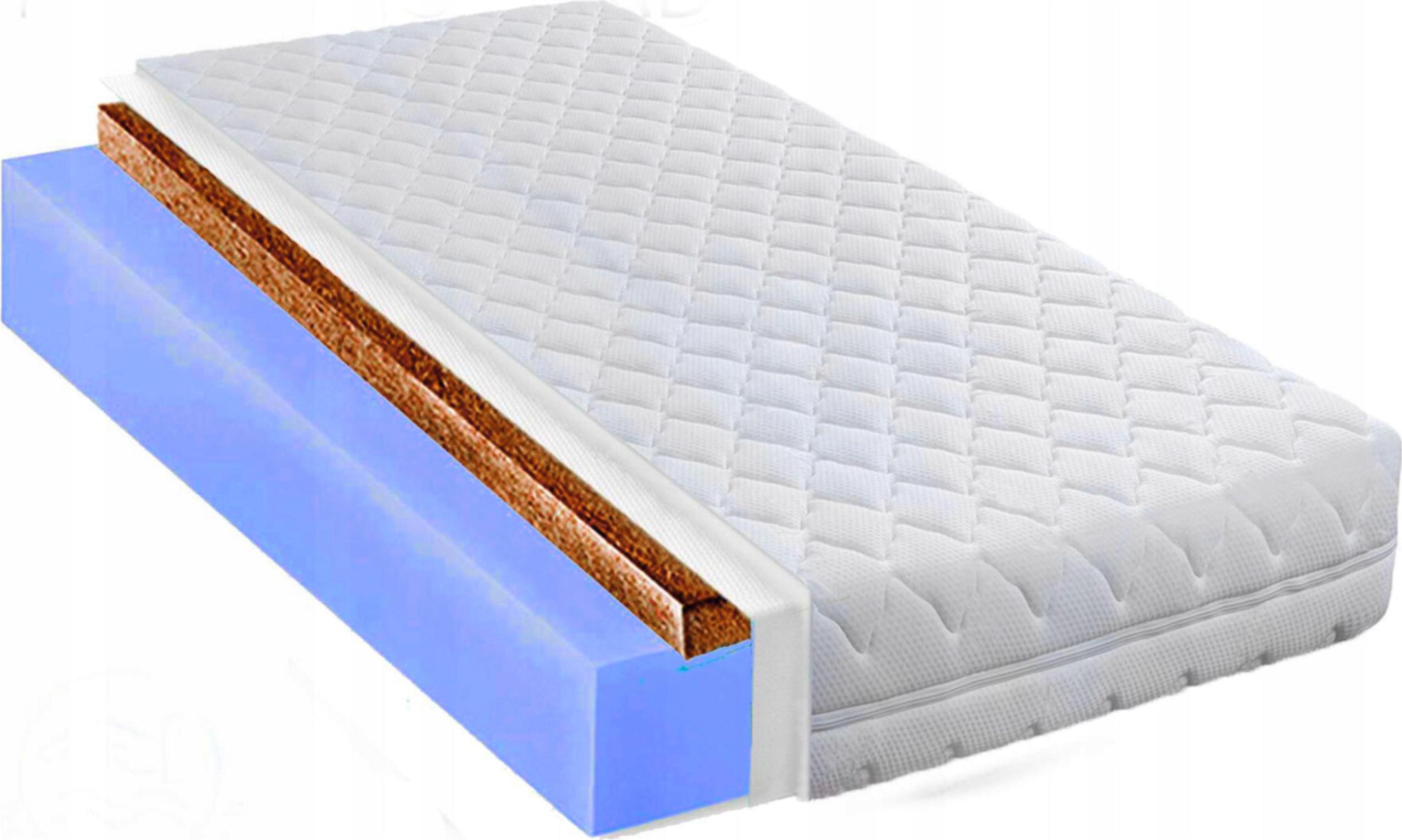 Pěnová Matrace 150x160 s kokosem, ventilační, vyztužená pěnou H3 16cm