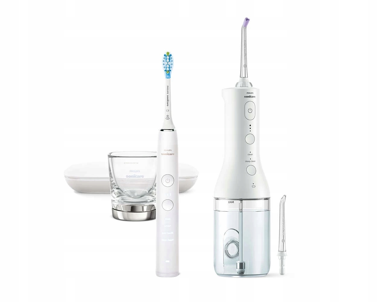 Zestaw Philips Sonicare szczoteczka soniczna i irygator (biały) HX3886/41