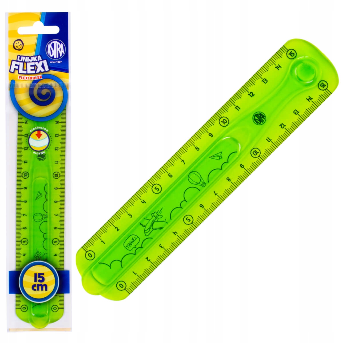 

Linijka elastyczna Flexi Zielona 15cm Astra