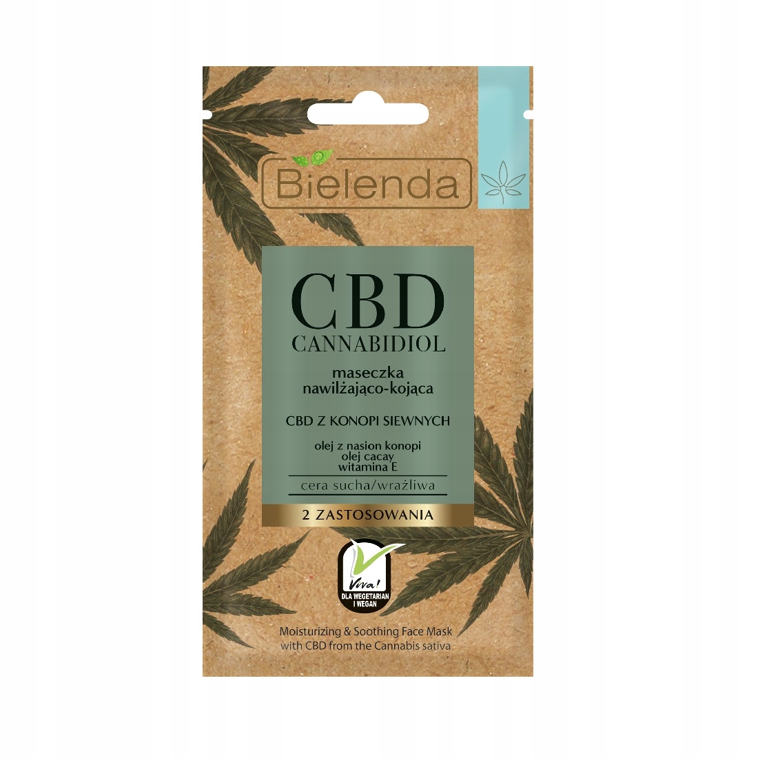 

Bielenda Cbd maseczka nawilżająco-kojąca 8g