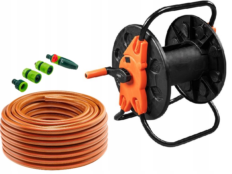 Neo Tools Set Záhradná hadica 1/2 30 m 4-vrstvová spojky postrekovač stojan