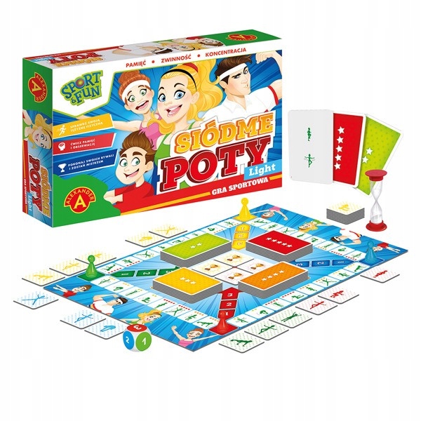 Planszowa Gr Rodzinna Gra Dziecięca Sport & Fun Siódme poty light Alex