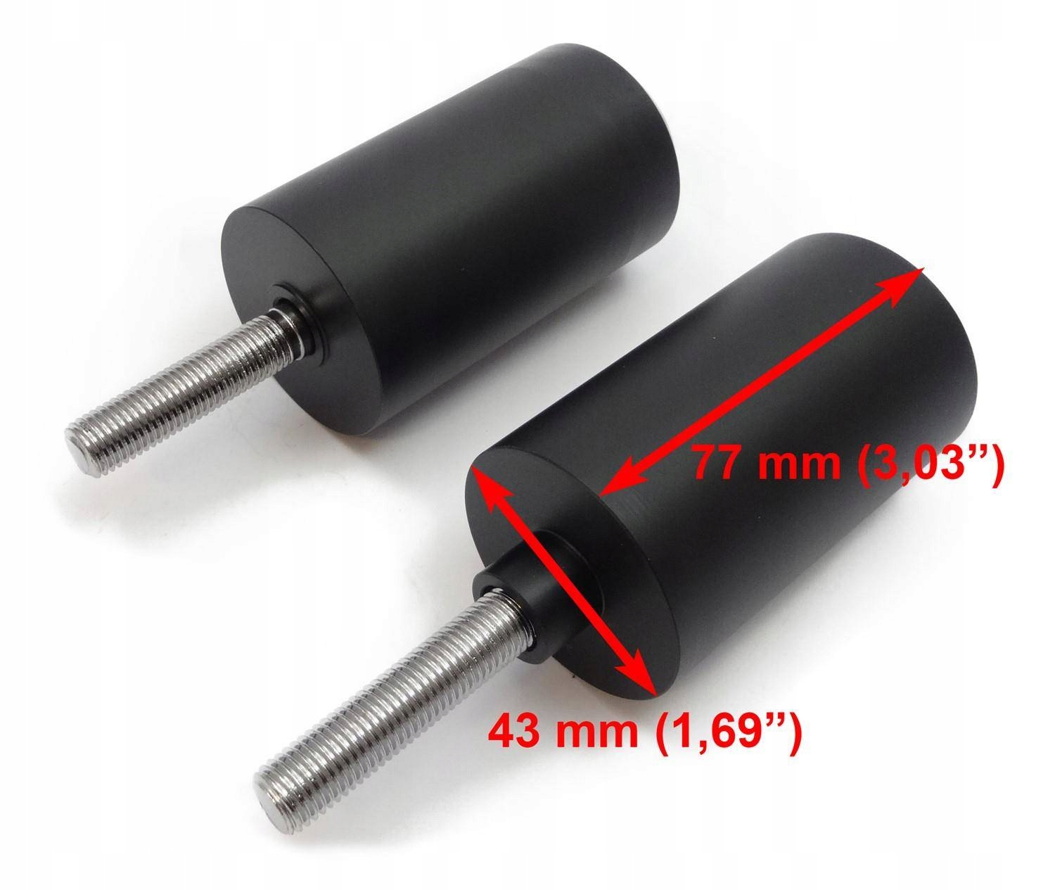 Crash Pady Slidery czarne YAMAHA YZF 600 R 96-07 Producent RECO-accessories