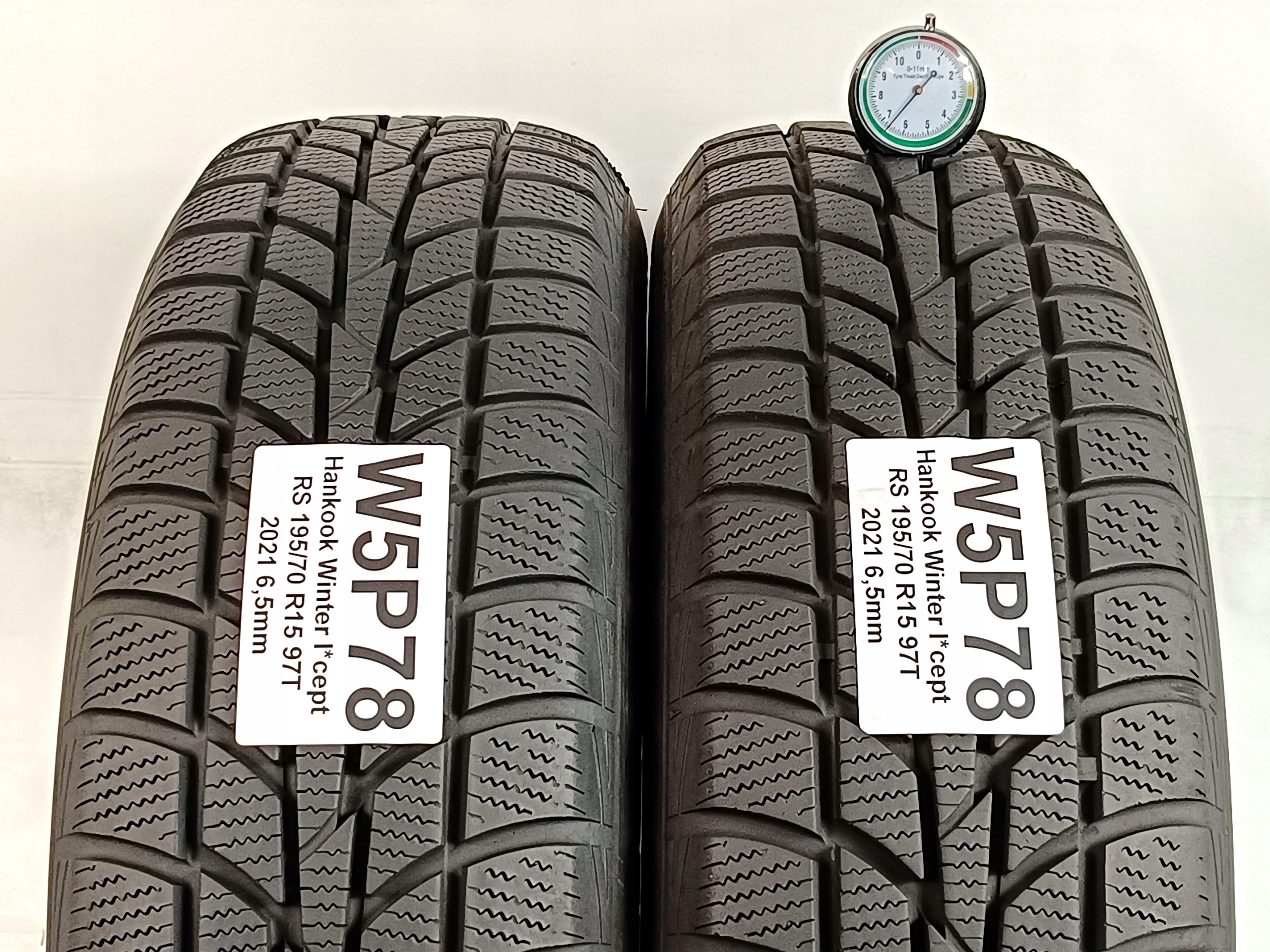 2x Hankook Winter I*cept RS 195/70 R15 2021 jak Nowe!