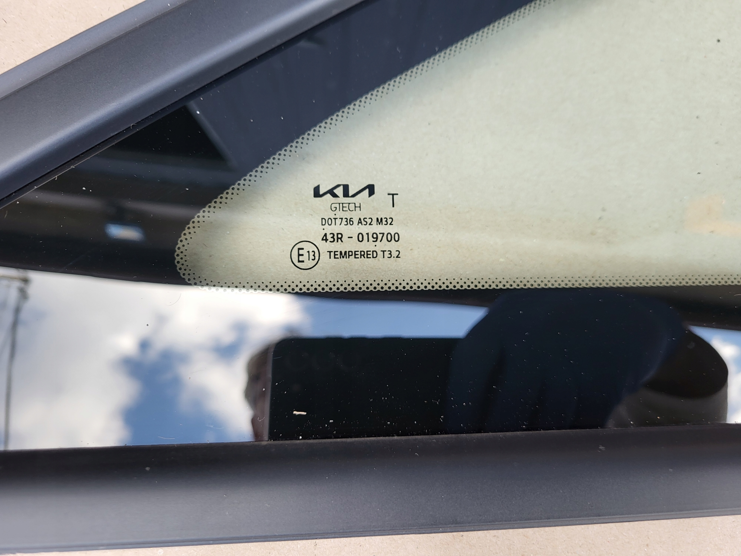 window side bodywork AS2 right rear KIA CEED III KOMBI LIFT OE
