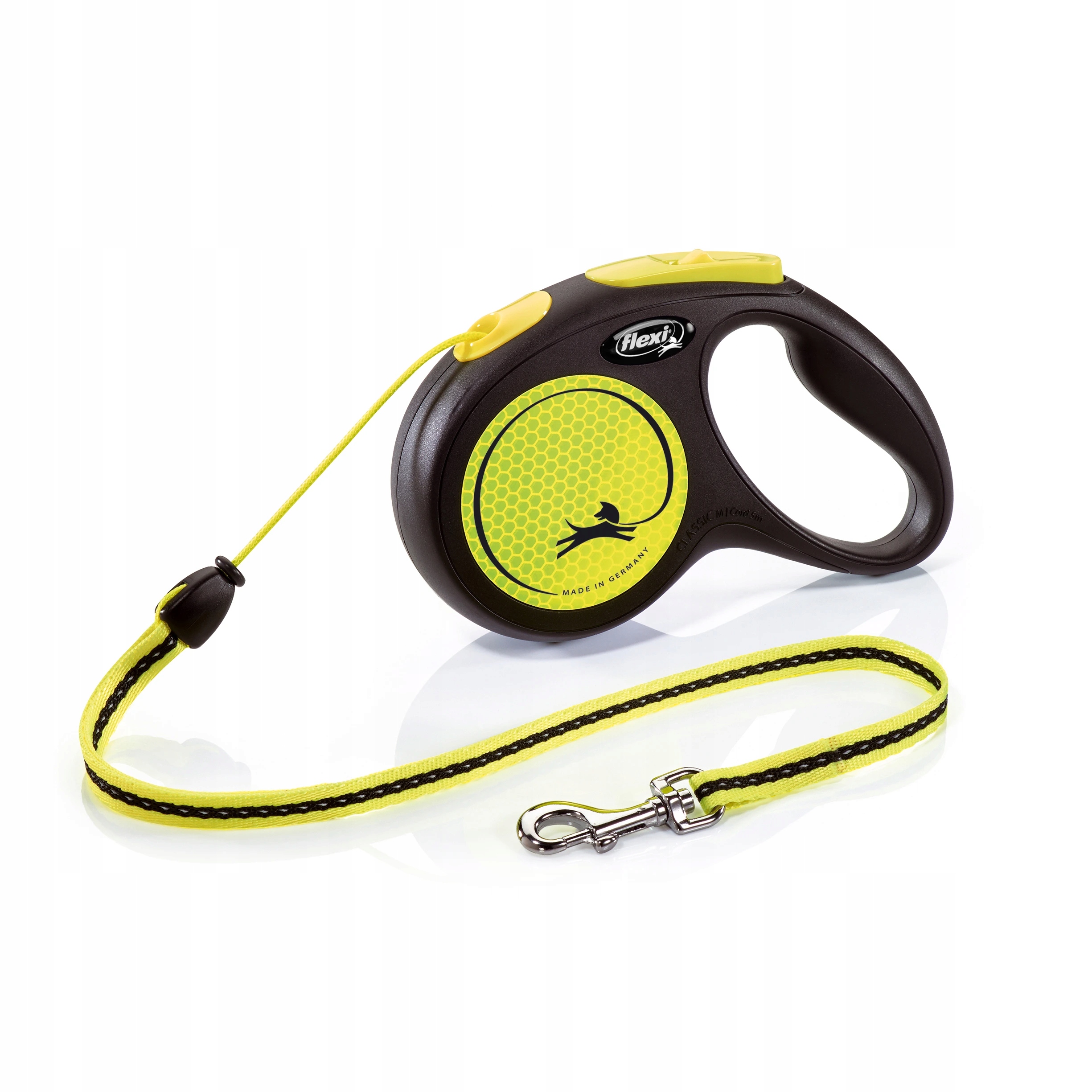 Levně Flexi New Neon M lanko 5m/ 20 kg žluté
