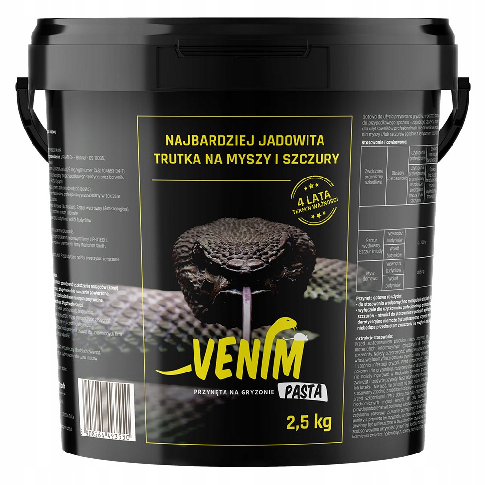 Venim Pasta 2,5kg trutka na myszy i szczury Skuteczna
