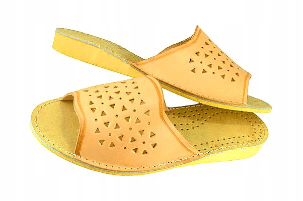 

Damskie Kapcie Skórzane Jucht Koturn 147 r38