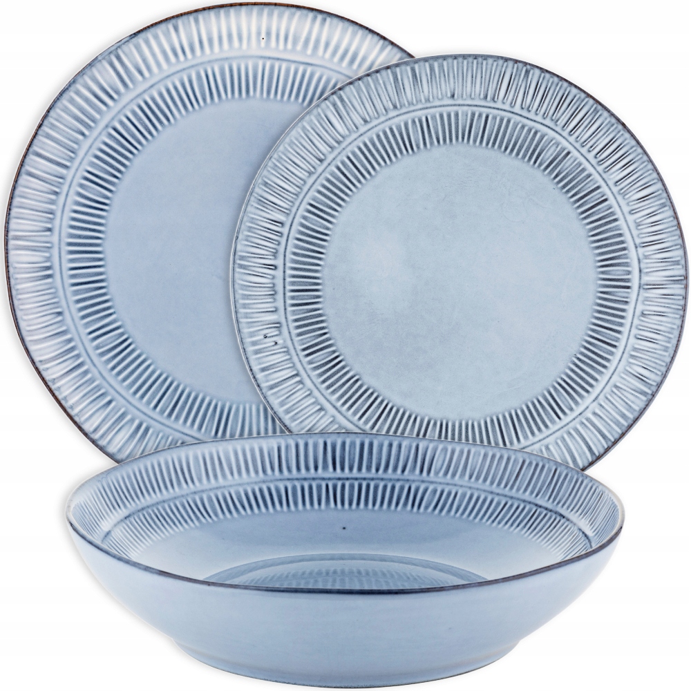 Elegantný obedový servis Florina Almond Blue 18 ks obedový set