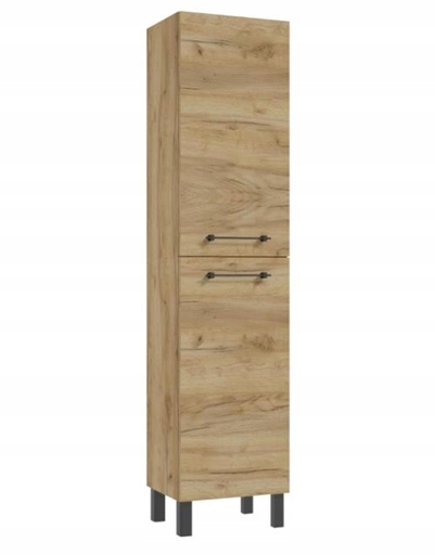 Stojanový koupelnový sloupek 170 x 40 cm Dub craft, 4 police