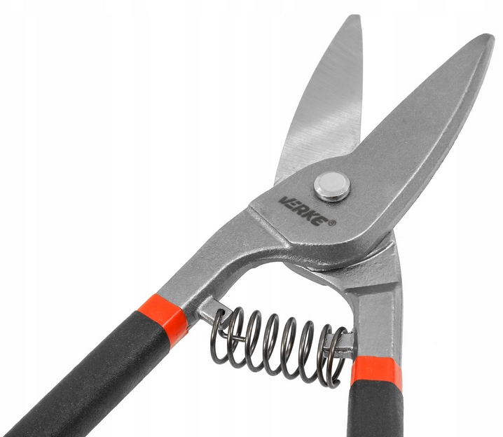 NOŻYCE RĘCZNE DO CIĘCIA BLACHY METALU PROSTE 30 cm Marka Verke