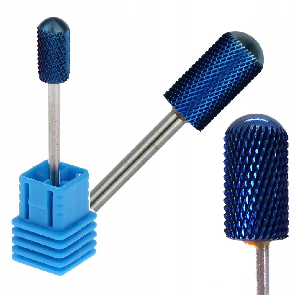 FREZ KARBIDOWY WOLFRAMOWY Z WĘGLIKA WALEC ZAOKRĄGLONY ŚREDNI NIEBIESKI